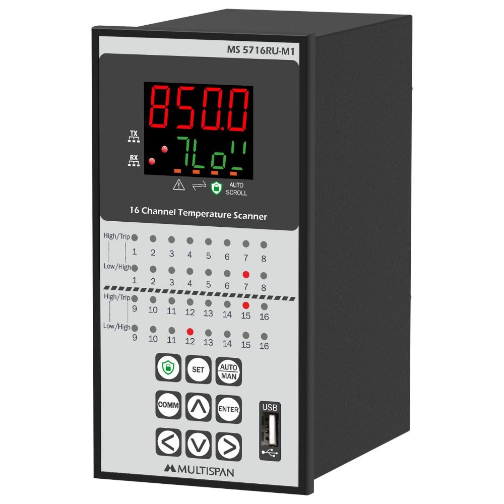 Bộ điều khiển nhiệt độ 16 kênh MS-5716RU-M1 MULTISPAN (RS485 Modbus RTU)