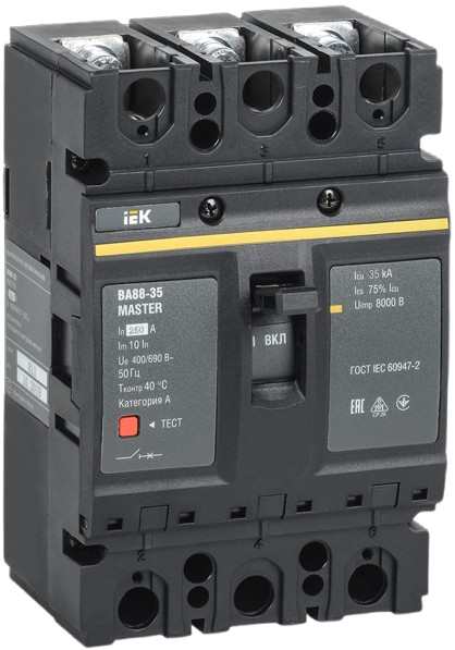 Aptotmat khối (MCCB) 16 - 800A, 3P, dòng cắt 25 - 35 kA, VA88 MASTER IEK
