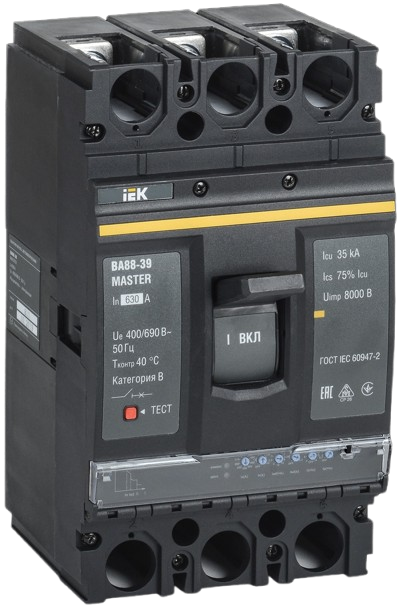 Aptotmat khối (MCCB) 16 - 800A, 3P, dòng cắt 25 - 35 kA, VA88 MASTER IEK