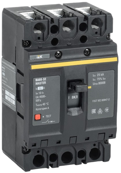 Aptotmat khối (MCCB) 16 - 800A, 3P, dòng cắt 25 - 35 kA, VA88 MASTER IEK