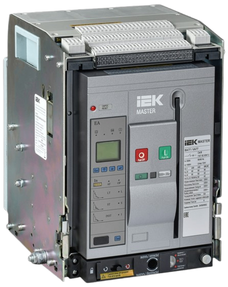 Máy cắt không khí MASTER ACB withdrawable IEK loại ngăn kéo, 630 - 4000A, 3P, dòng cắt 65 85 100kA