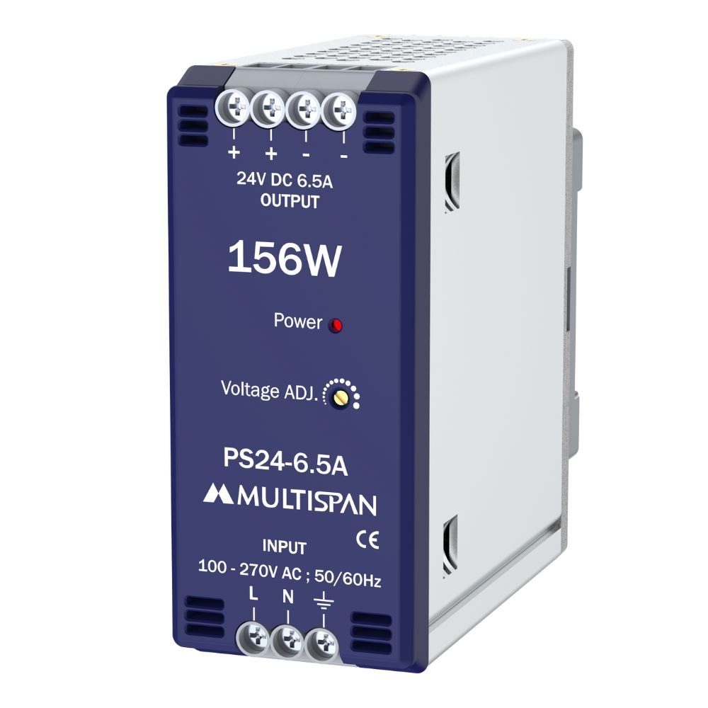Bộ chuyển đổi nguồn điện (Power Supply) PS24-6.5A MULTISPAN (156W, 24VDC, 6.5A) 