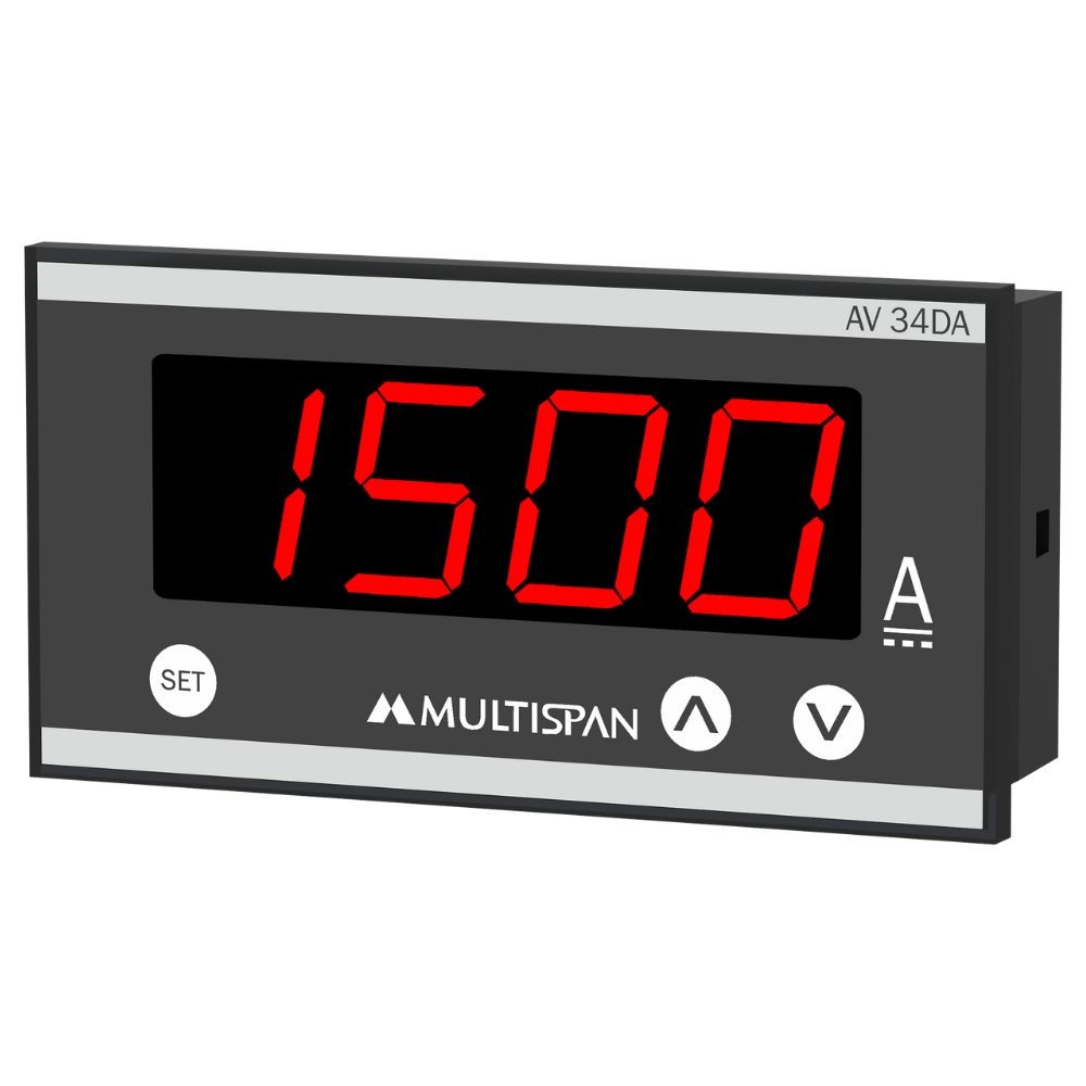 Đồng hồ đo dòng điện DC ammeter AV-34DA MULTISPAN (48x96 mm)