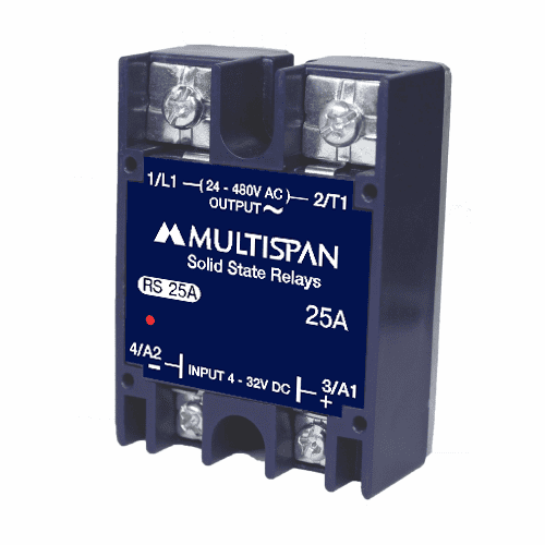 Relay bán dẫn, 25A (SSR) RS-25A MULTISPAN 