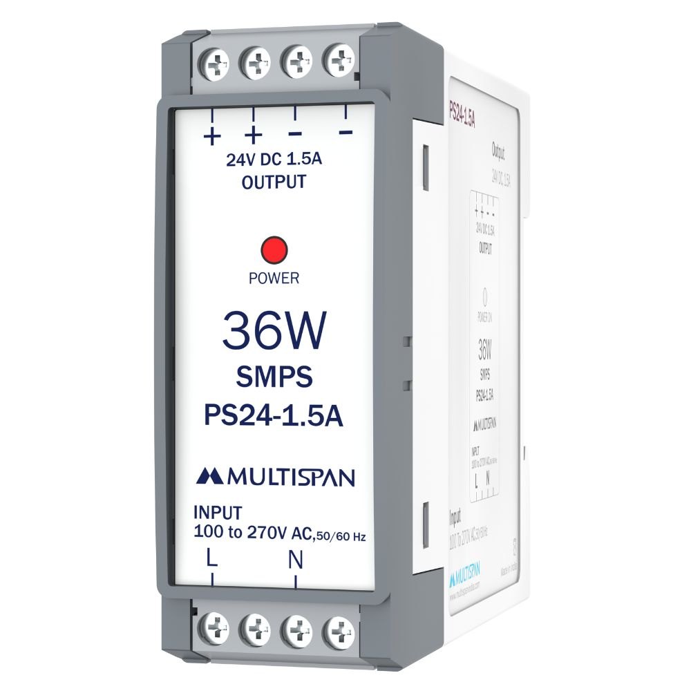 Bộ chuyển đổi nguồn điện (Power Supply) PS24-1.5A MULTISPAN (36W, 24VDC, 1.5A) 