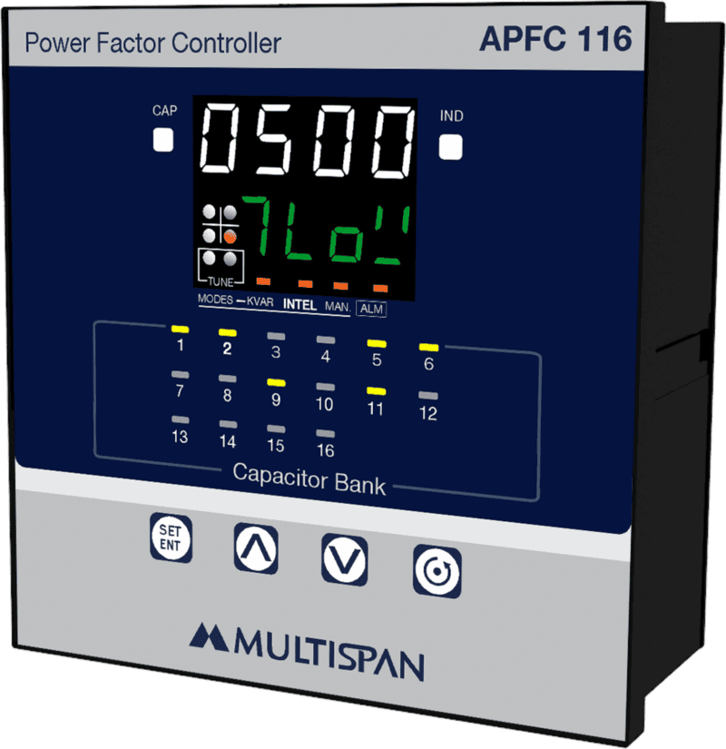 Bộ điều khiển tụ bù 16 cấp APFC-116 MULTISPAN (144x144 mm Power Factor Controller)