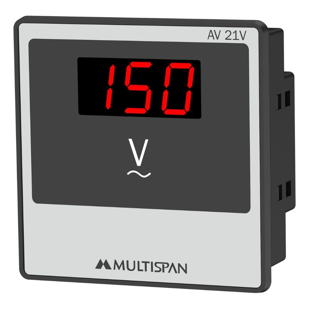 Đồng hồ đo điện áp 1 pha voltmeter AV-21V MULTISPAN (72x72 mm)