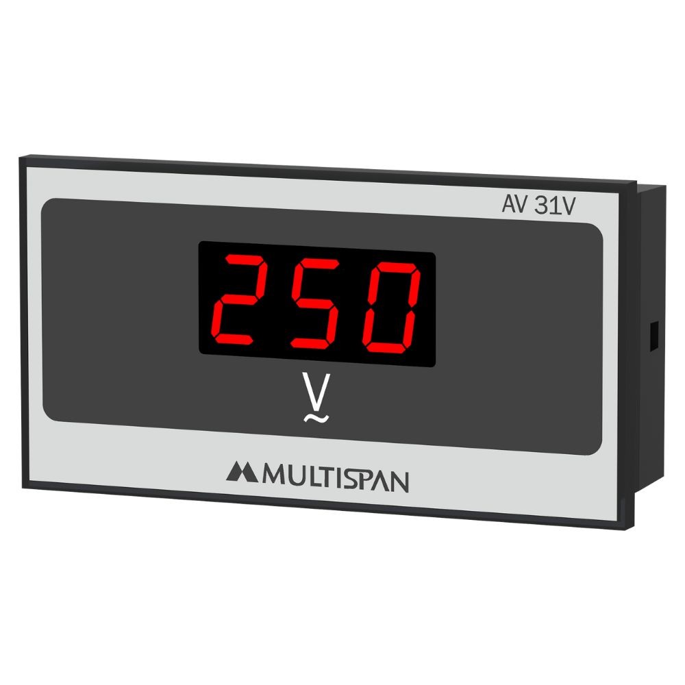 Đồng hồ đo điện áp 1 pha voltmeter AV-31V MULTISPAN (48x96 mm)