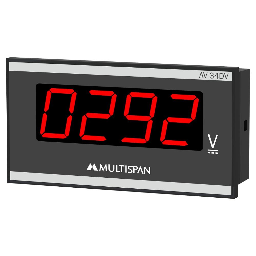 Đồng hồ đo điện áp DC voltmeter AV-34DV MULTISPAN (48x96 mm, Select Range)