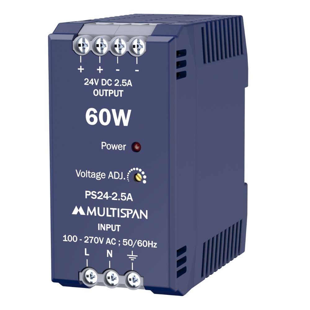 Bộ chuyển đổi nguồn điện (Power Supply) PS24-2.5A MULTISPAN (60W, 24VDC, 2.5A) 
