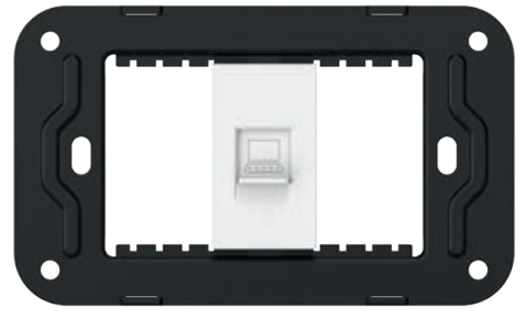 Hạt ổ cắm cáp mạng Internet 1/3 LE-K10 RJ45 dòng LETO IEK