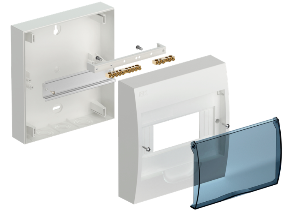 Tủ điện nhựa nổi 8 mô-đun IEK mã MKP12-N-08-08-41-FCN