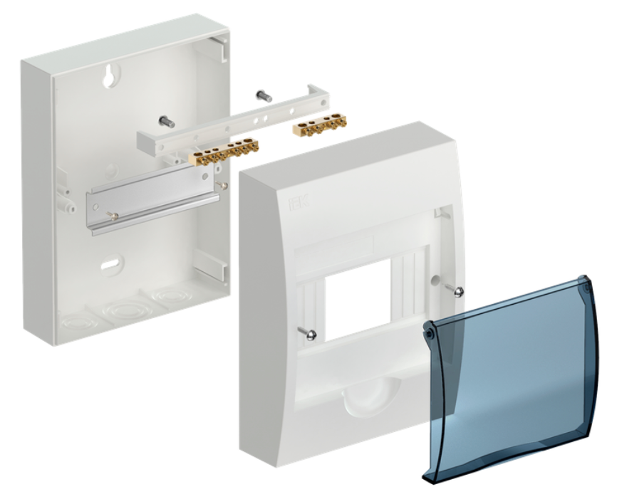 Tủ điện nhựa nổi 6 mô-đun IEK mã MKP12-N-06-06-41-FCN
