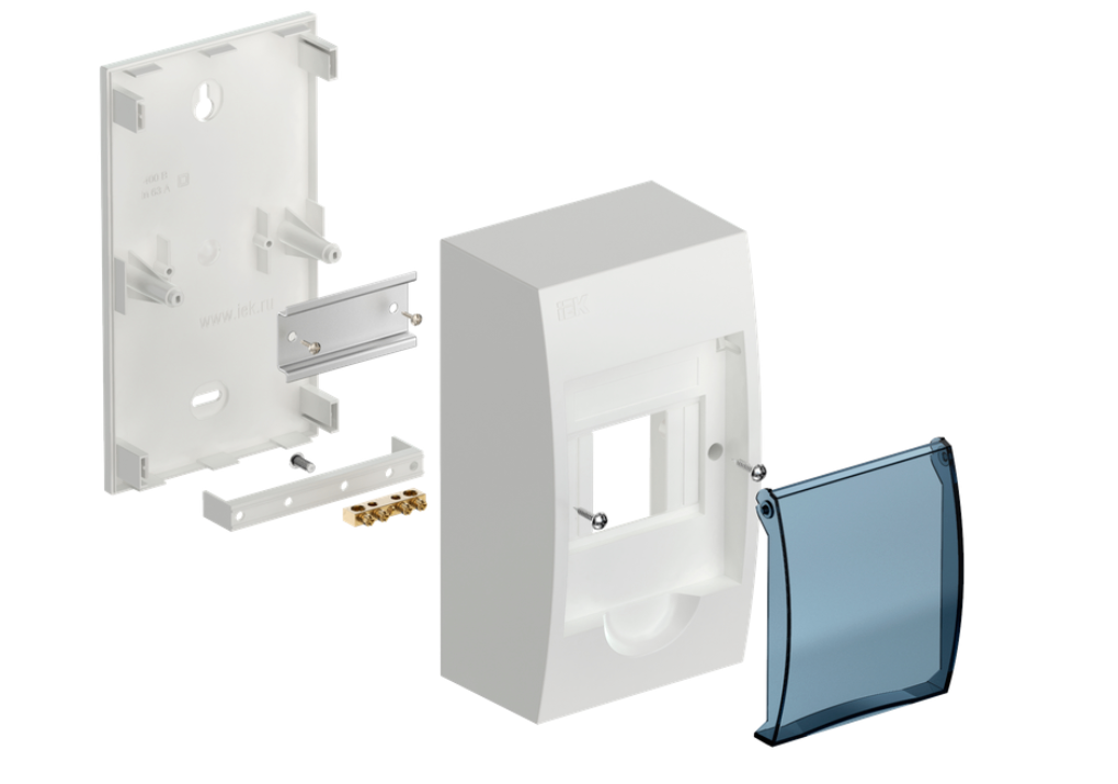 Tủ điện nhựa nổi 4 mô-đun IEK mã MKP12-N-04-04-41-FCN