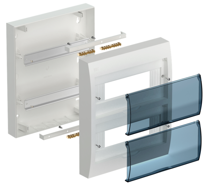 Tủ điện nhựa nổi 24 mô-đun IEK mã MKP12-N-24-24-41-FCN