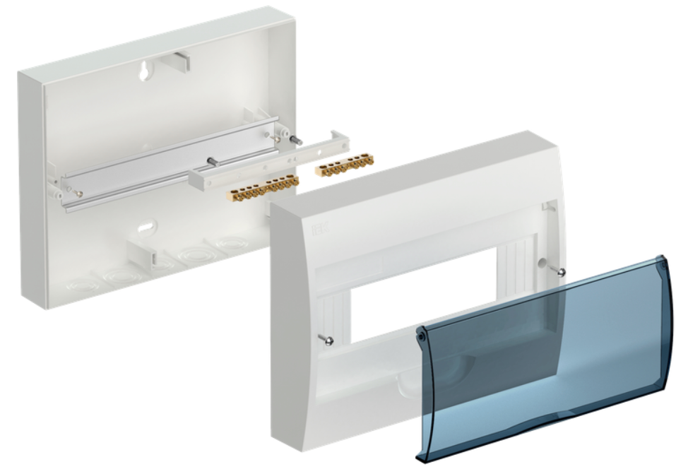 Tủ điện nhựa nổi 12 mô-đun IEK mã MKP12-N-12-12-41-FCN