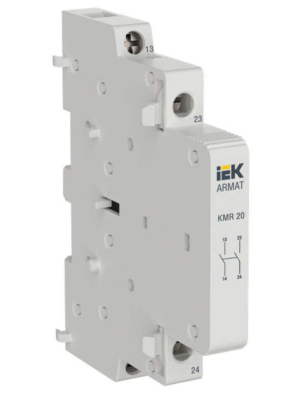 Cặp tiếp điểm phụ dòng AR-AUX-SCR (2NO, 2NC hoặc 1NO + 1NC AC/DC kết hợp) cho MCB AR-M06N IEK