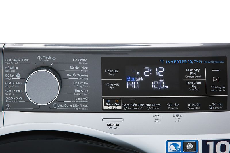 Máy giặt & sấy Electrolux EWW1042AEWA