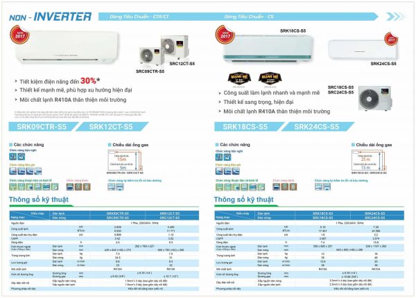 Điều hòa Mitsubishi heavy SRK/SRC12CT-S5