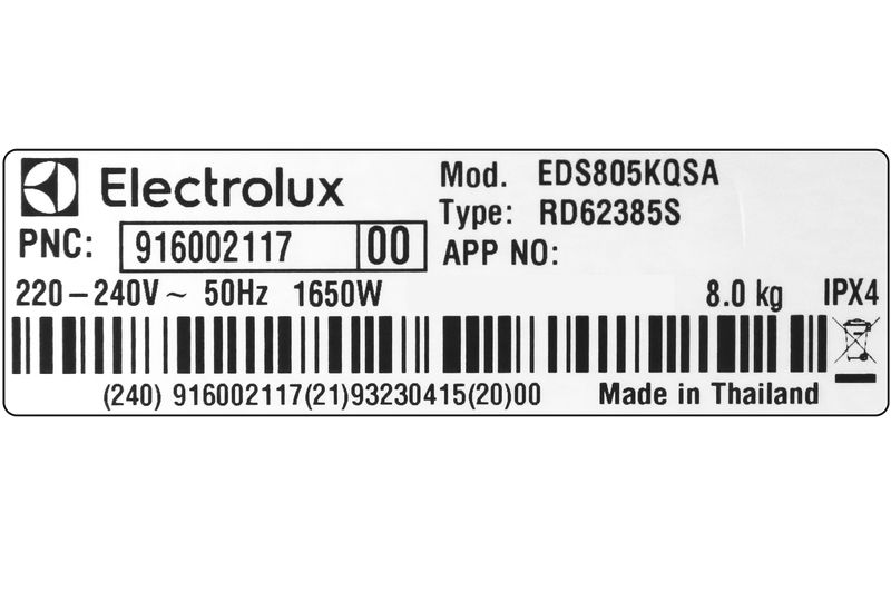 Máy sấy Electrolux EDS805KQSA