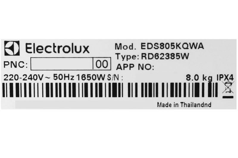 Máy sấy Electrolux EDS805KQWA