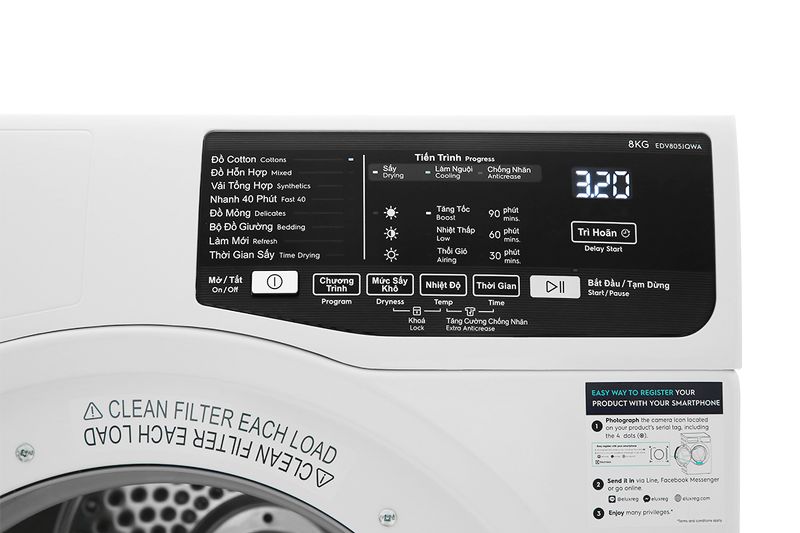 Máy sấy Electrolux EDV805JQWA