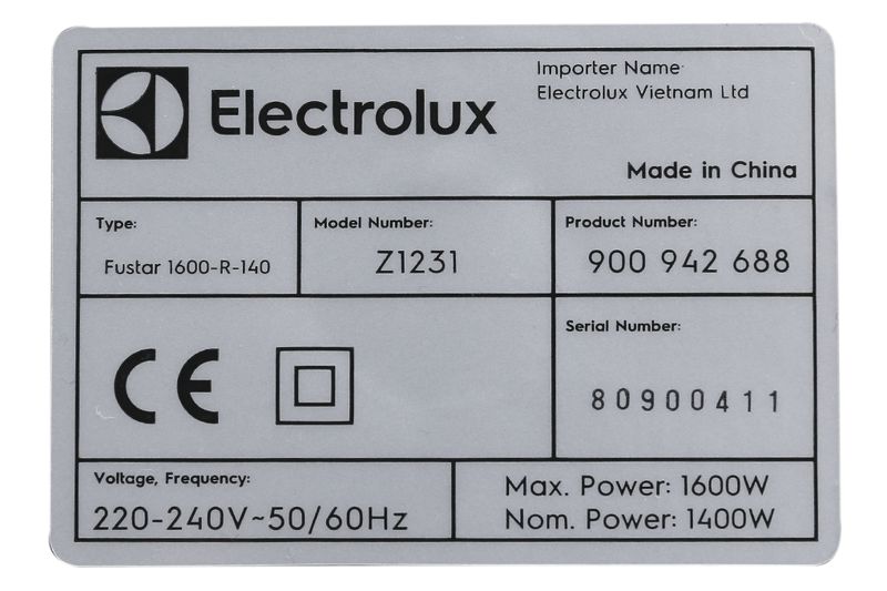 Hút Bụi Electrolux Z1231