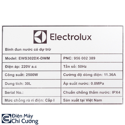 Bình nóng lạnh Electrolux EWS302DX-DWM