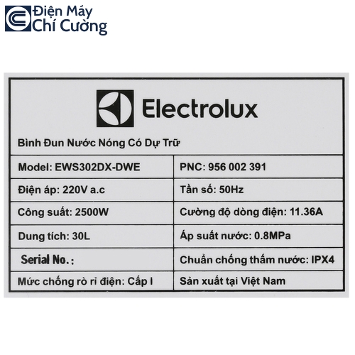 Bình nóng lạnh Electrolux EWS302DX-DWE