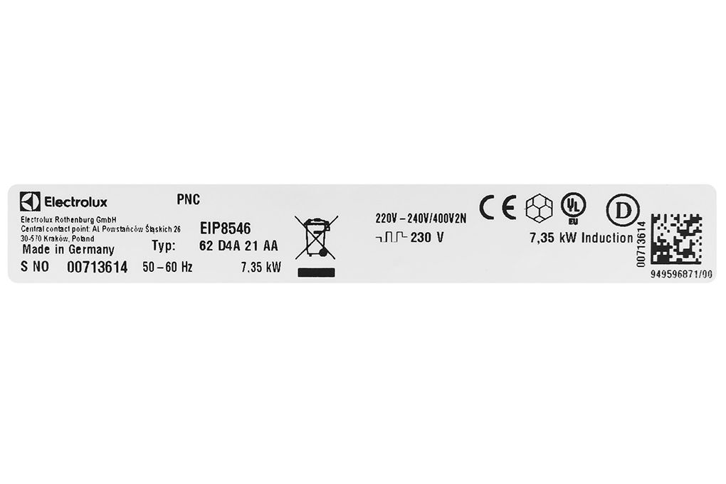 Bếp từ âm Electrolux EIP8546