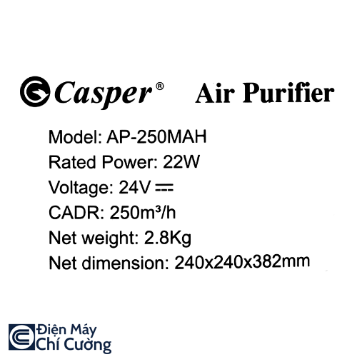 Máy lọc không khí casper AP-250MAH