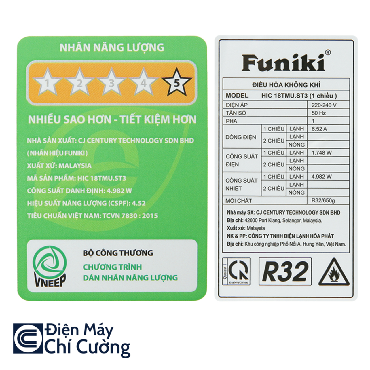 Điều hòa Funiki HIC18TMU 18000BTU 1 Chiều.