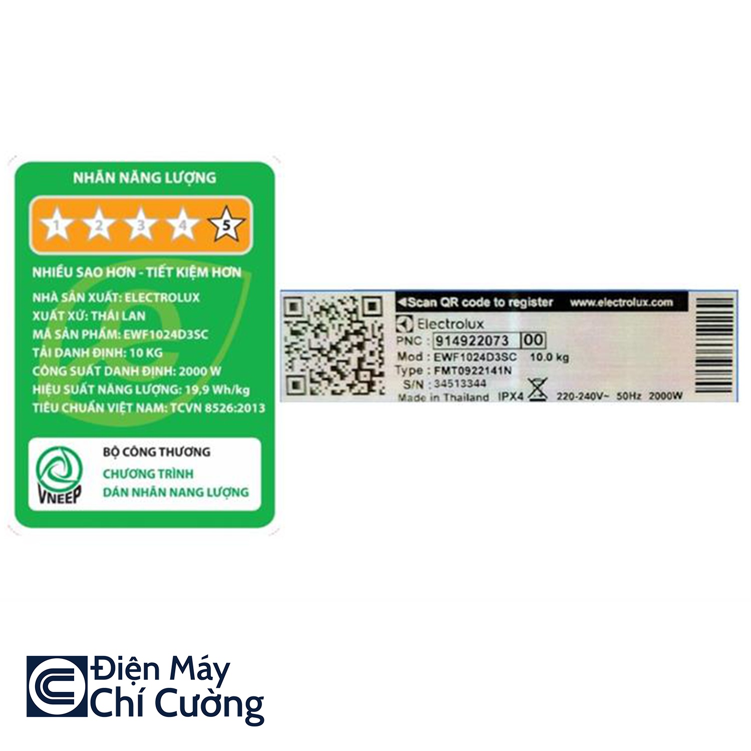 Máy Giặt Electrolux EWF1024D3SC