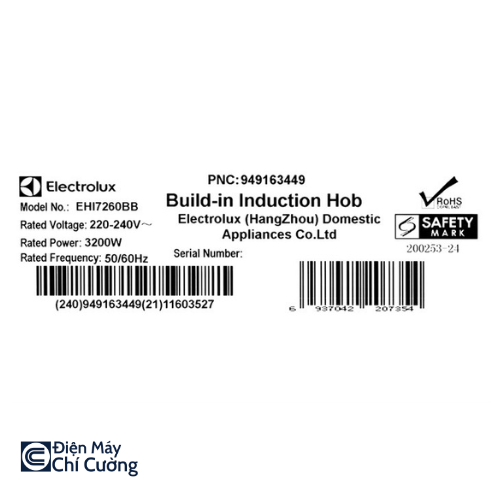 Bếp từ Electrolux EHI7260BB
