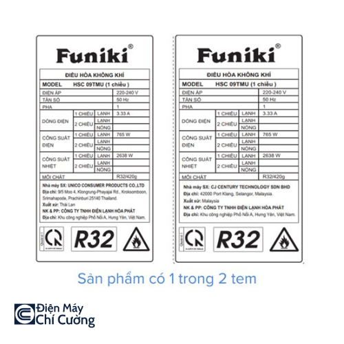 Điều hòa Funiki 9000 BTU HSC09TMU