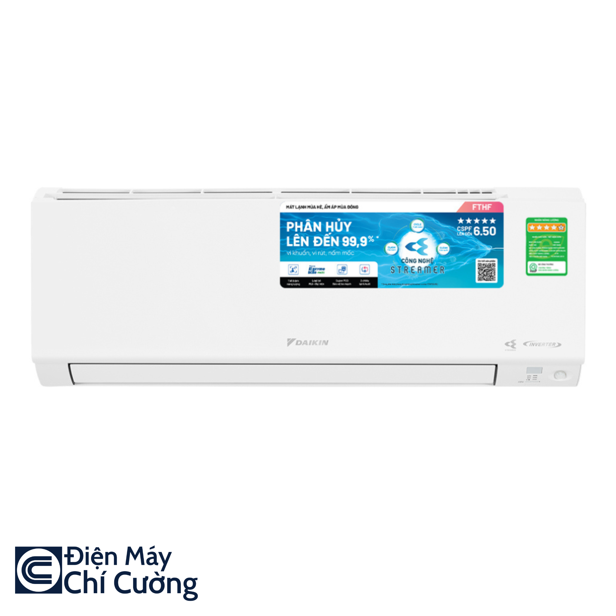 Điều Hòa Daikin 18000BTU 2 Chiều Inverter FTHF50VAVMV/RHF50VAVMV