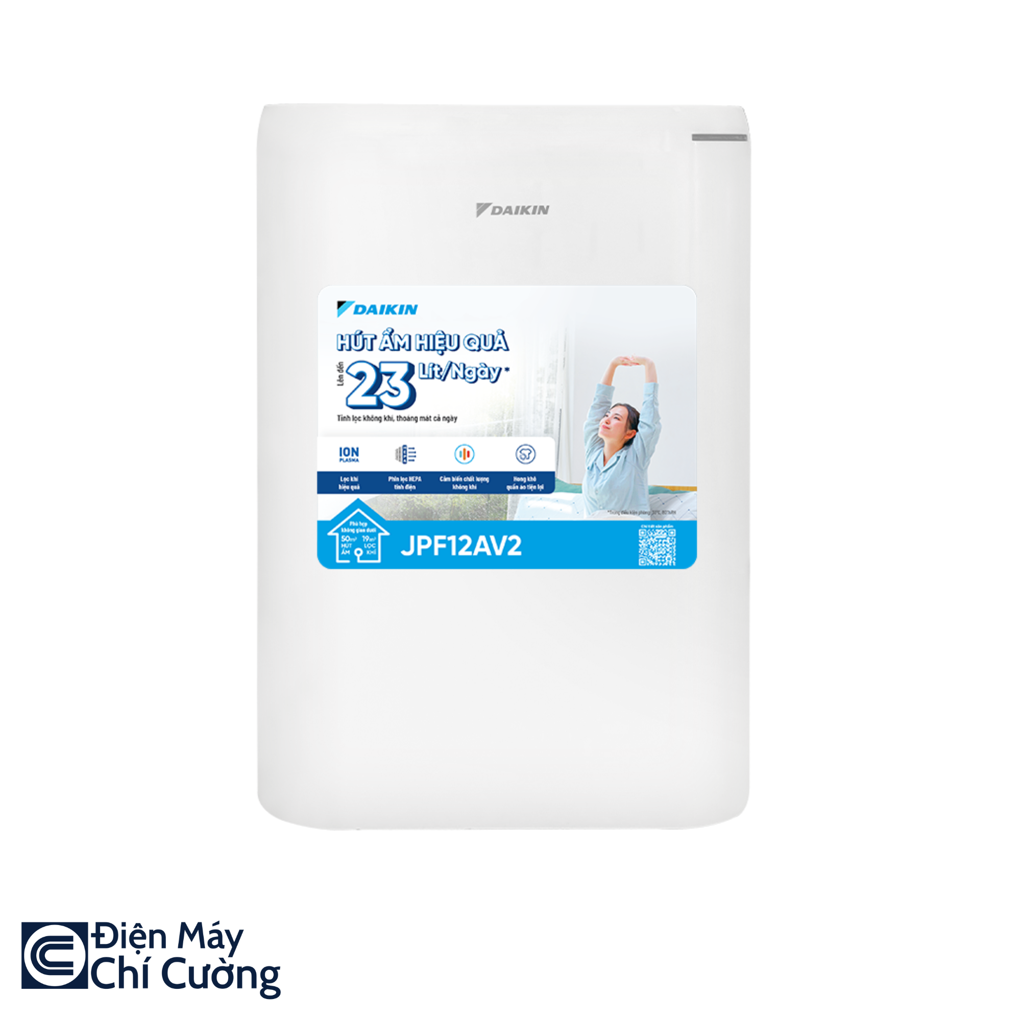 Máy hút ẩm lọc không khí Daikin JPF12AV2