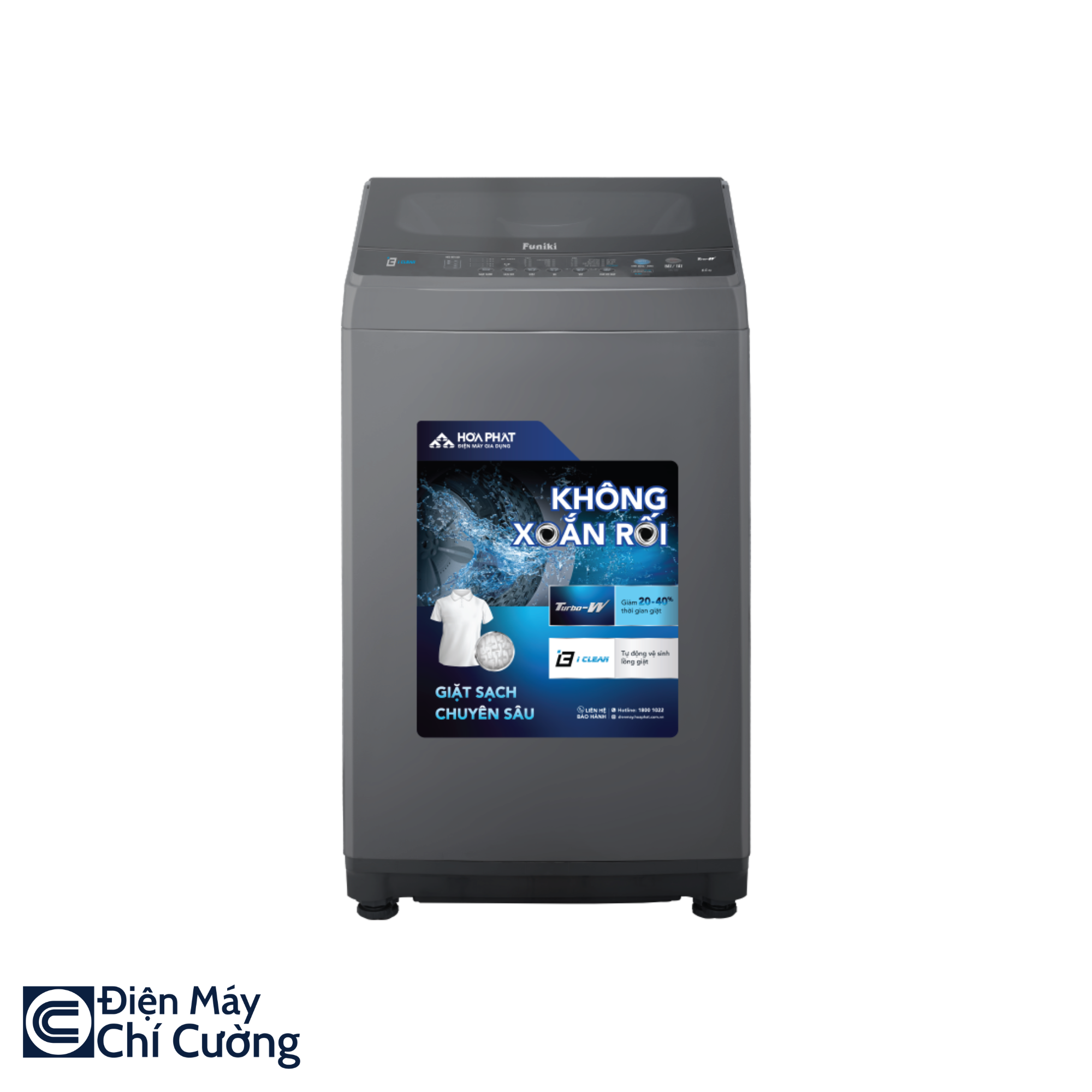 Máy giặt Funiki cửa trên 10,5kg HWM T6105ABG