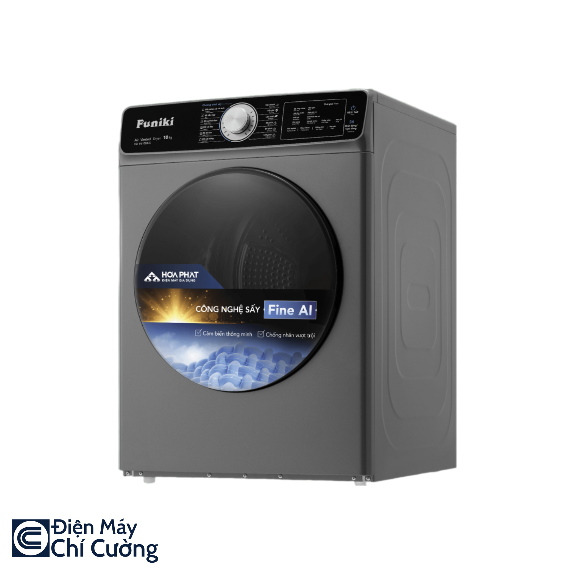 Máy sấy Funiki thông hơi 10kg HD V6100AG