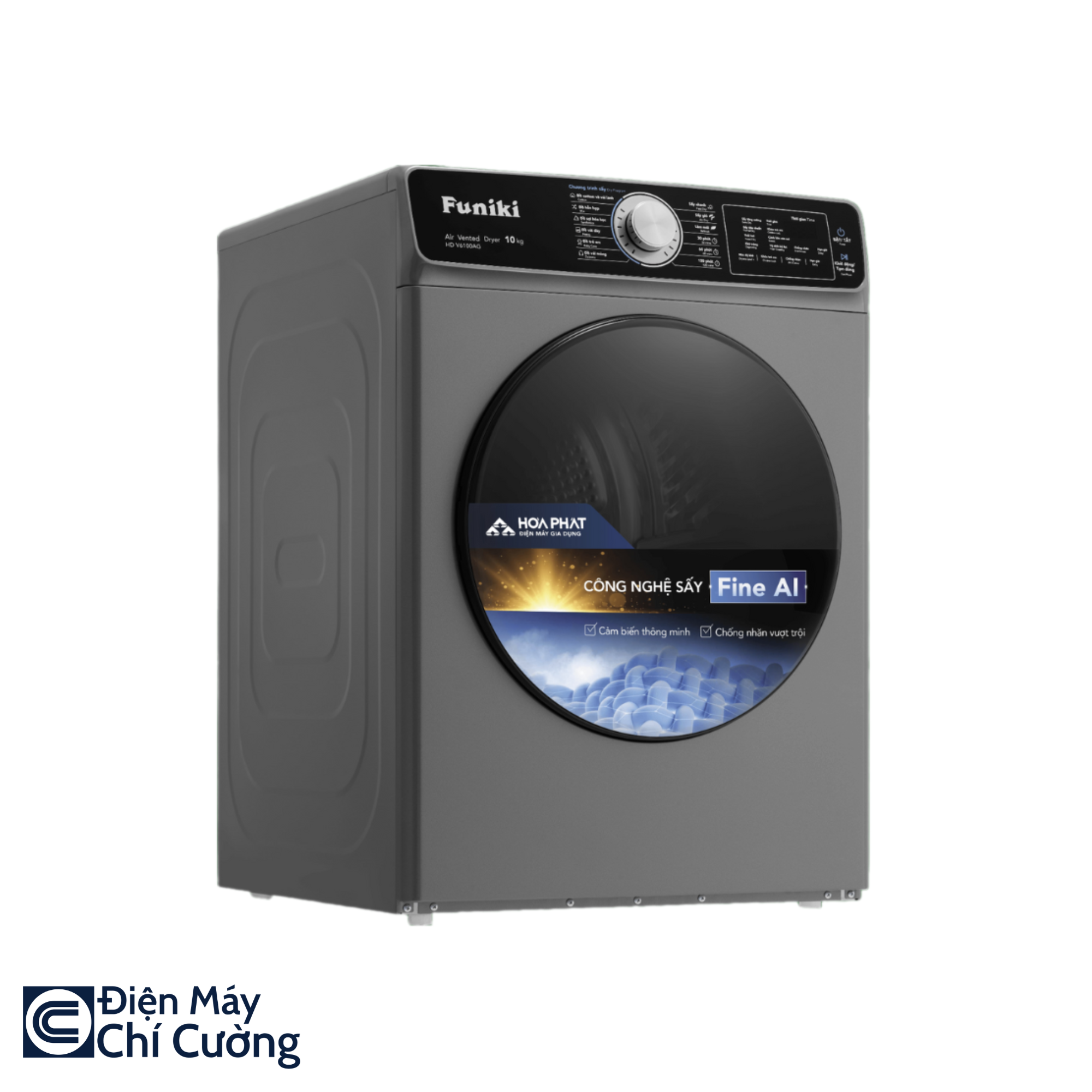 Máy sấy Funiki thông hơi 10kg HD V6100AG