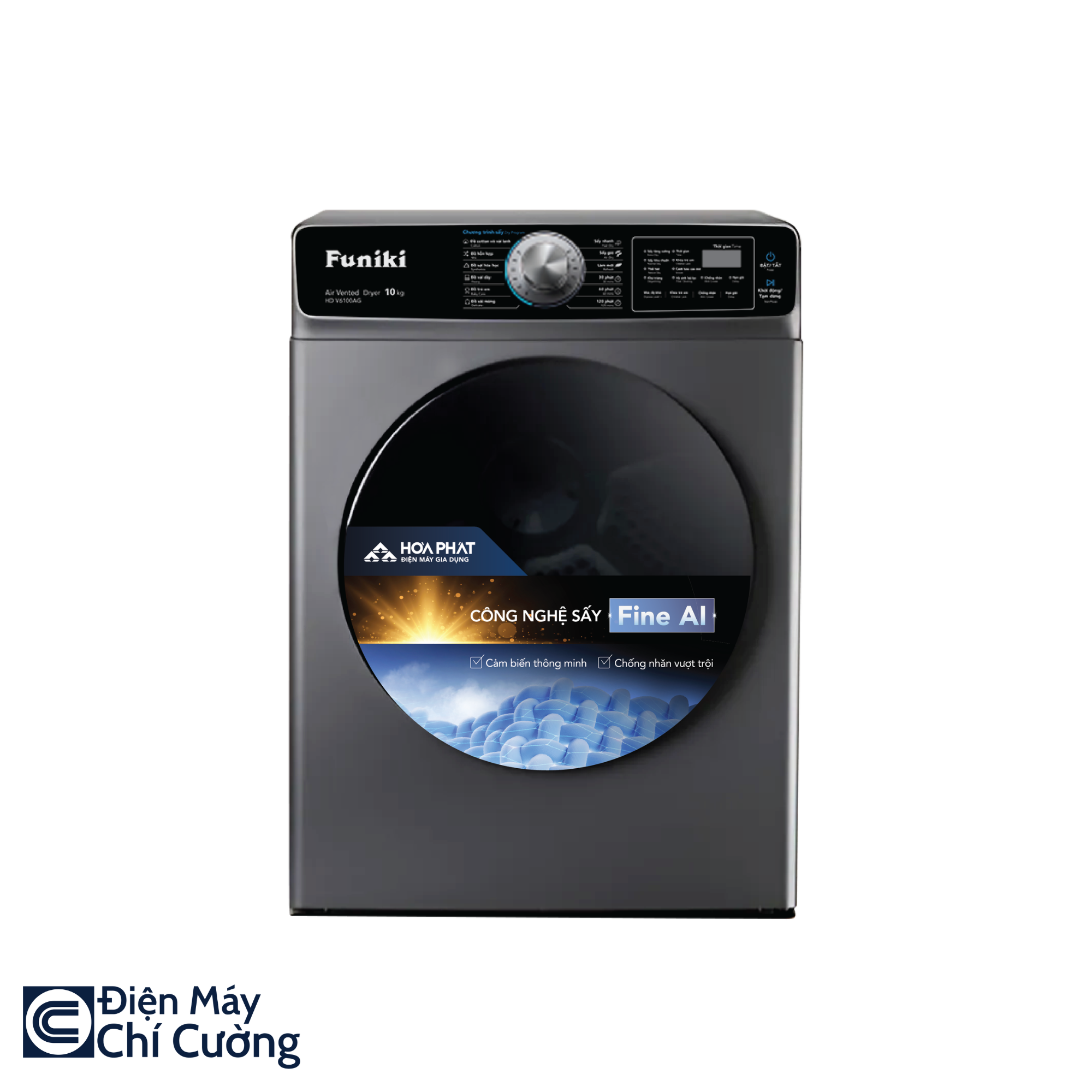Máy sấy Funiki thông hơi 10kg HD V6100AG