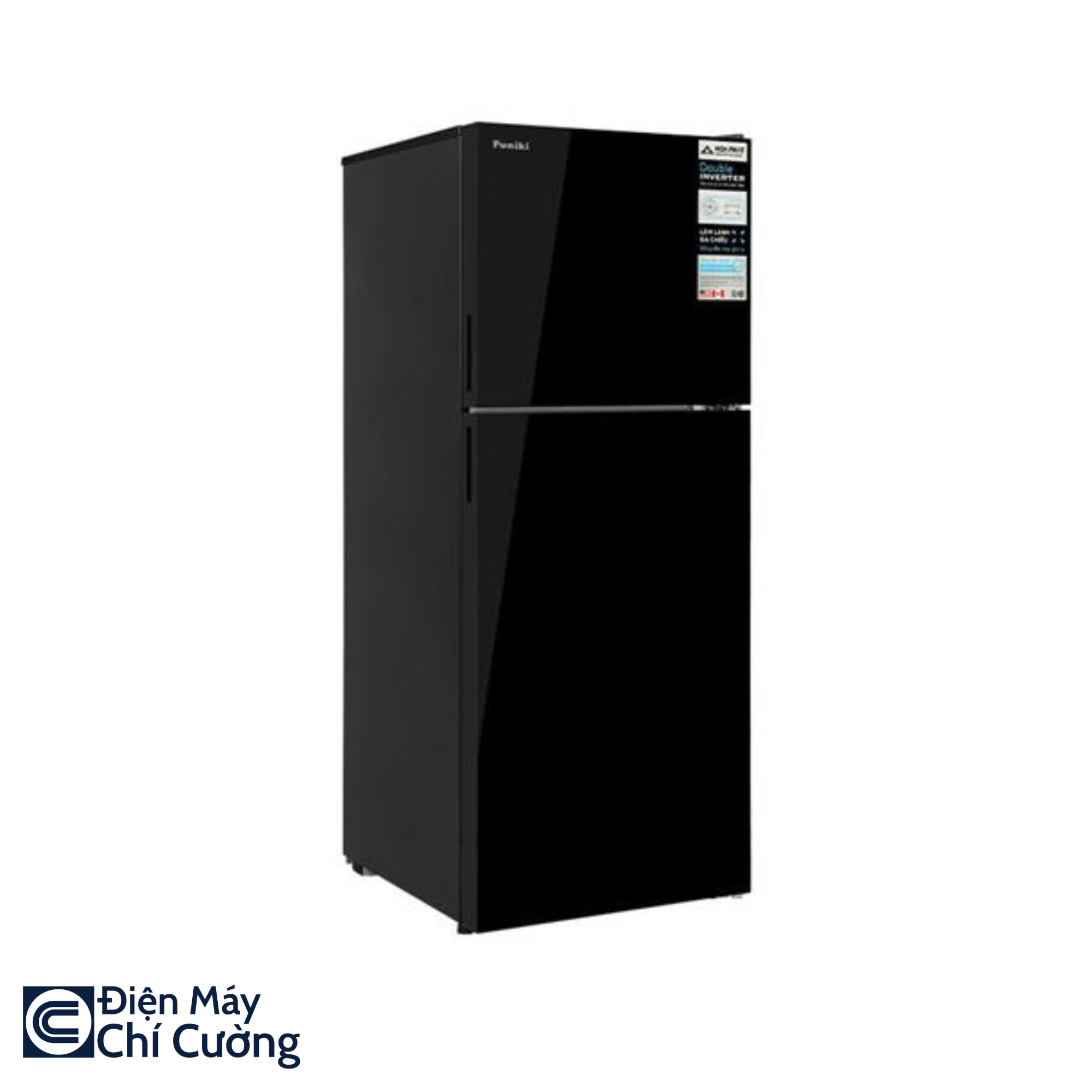 Tủ lạnh Funiki Inverter 286L HR T8286GB cánh kính đen