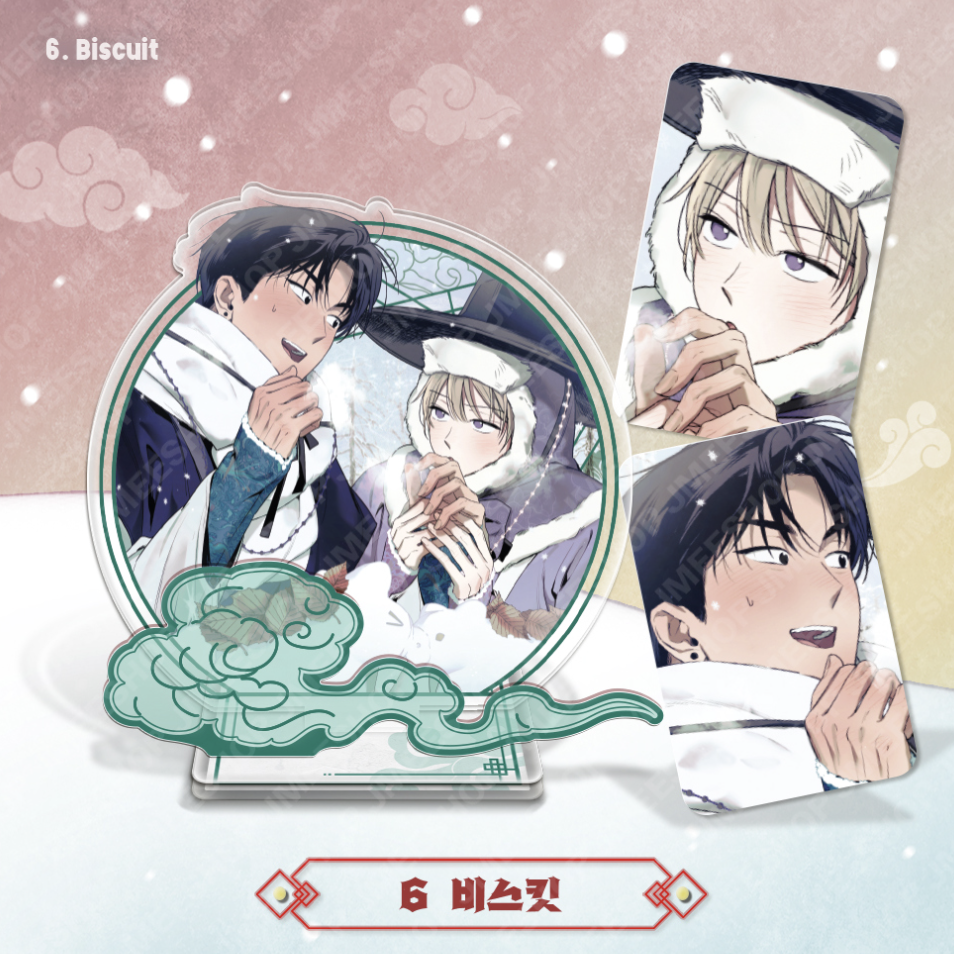 [ORDER] Happy New Year Couple Acrylic stand - Biscuit