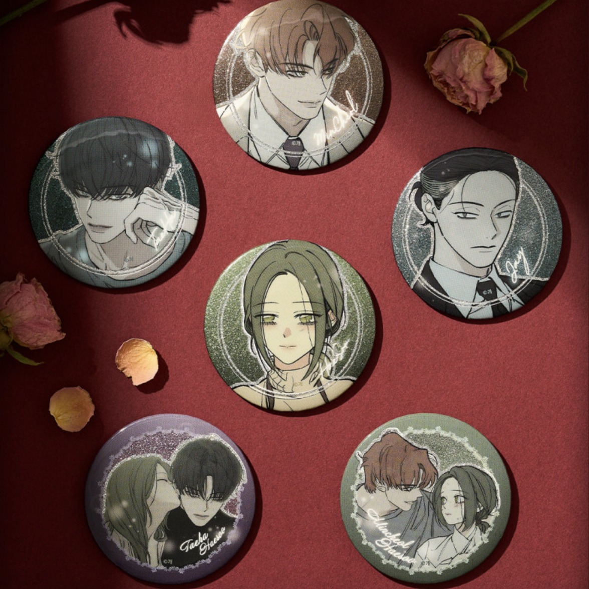 [ORDER] Tears on a withered flower badge random