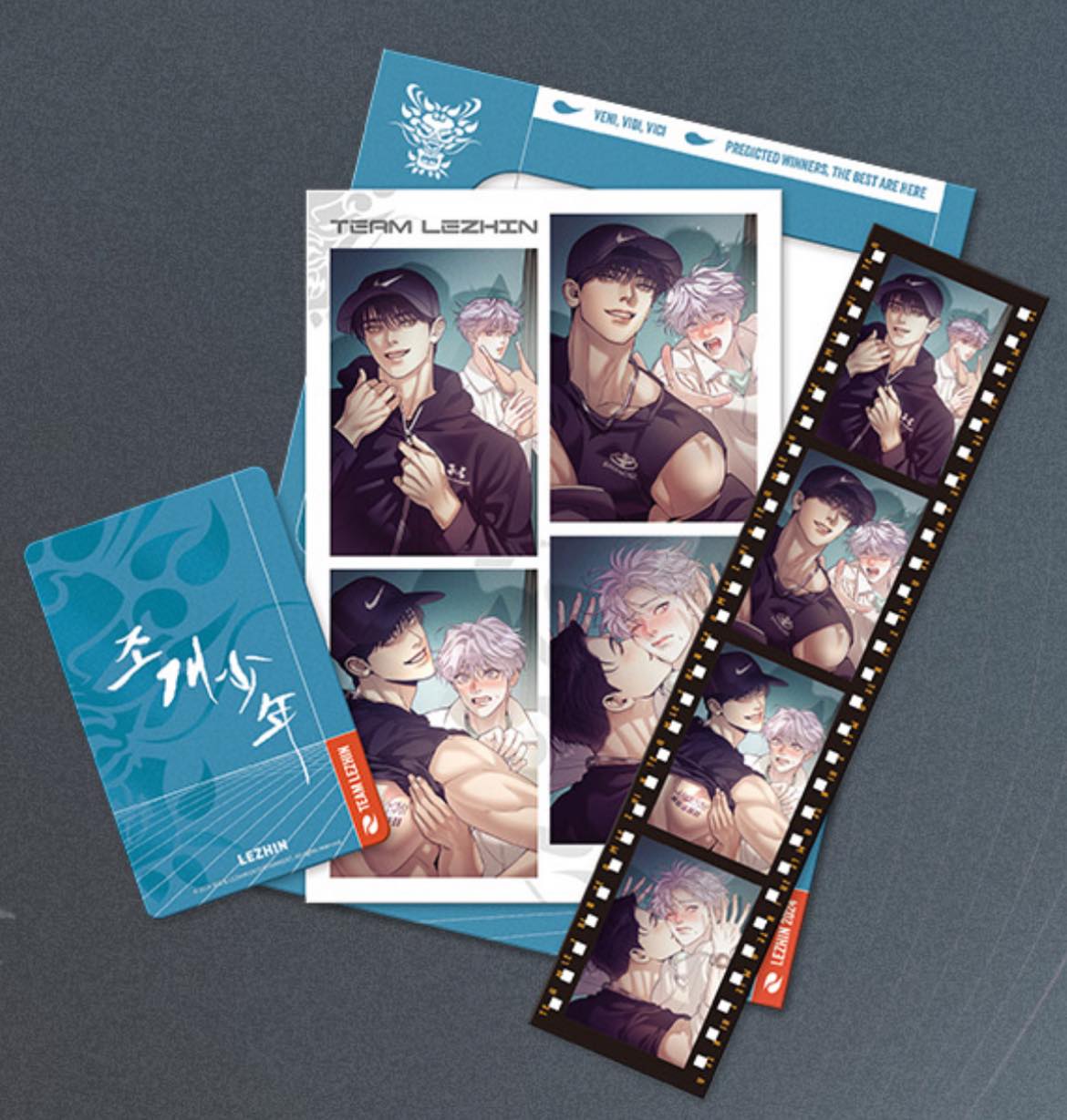 [SẴN] Strip kèm card Pearl Boy Team Lezhin