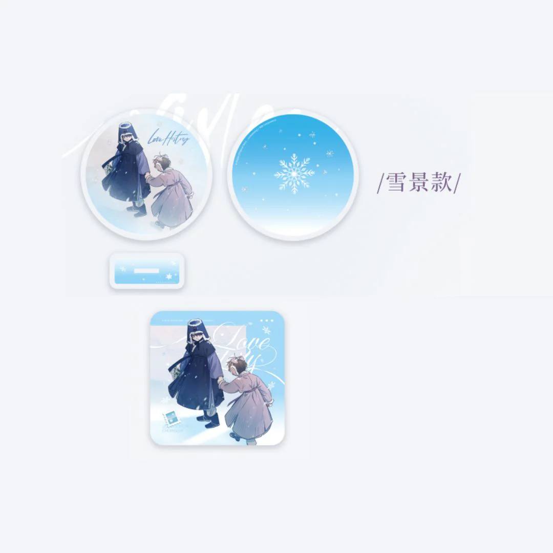 [PREORDER] LOVE HISTORY CAUSED BY WILLFUL NEGLIGENCE Coaster - Snow