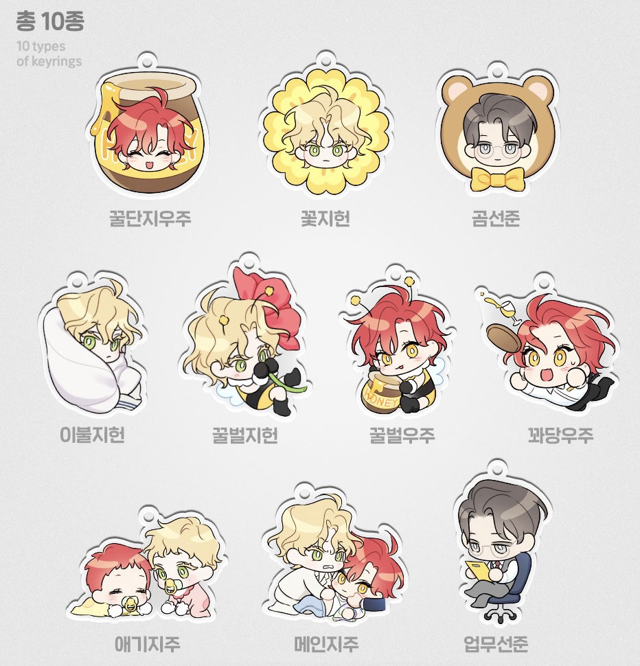 [ORDER] Honey Trouble pack random mini keyring (1 pack 1 key)