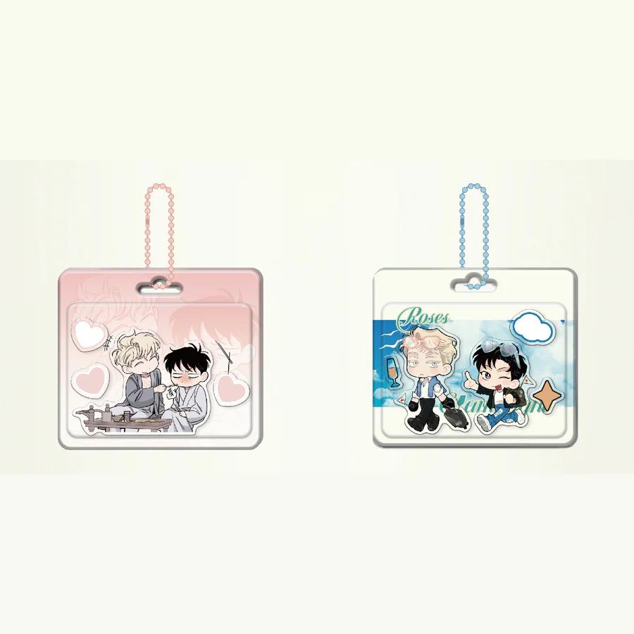 [ORDER] Roses and Champagne BOUQUET theme keyring