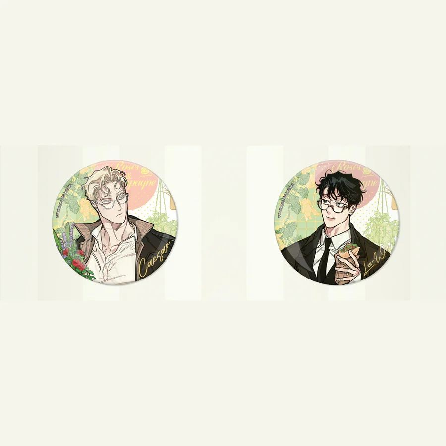 [ORDER] Roses and Champagne BOUQUET Theme Badge