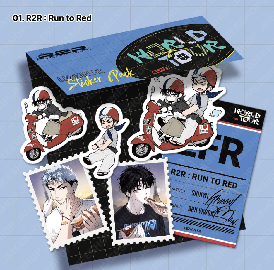 [ORDER] WORLD TOUR LIVE STICKER PACK ﻿﻿﻿﻿R2R : Run to Red